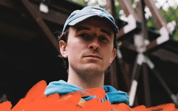 A close-up shot of Ross From Friends, the DJ and producer.