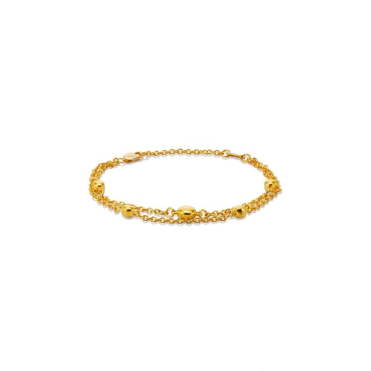 Menē 24k Gold Beads Bracelet.