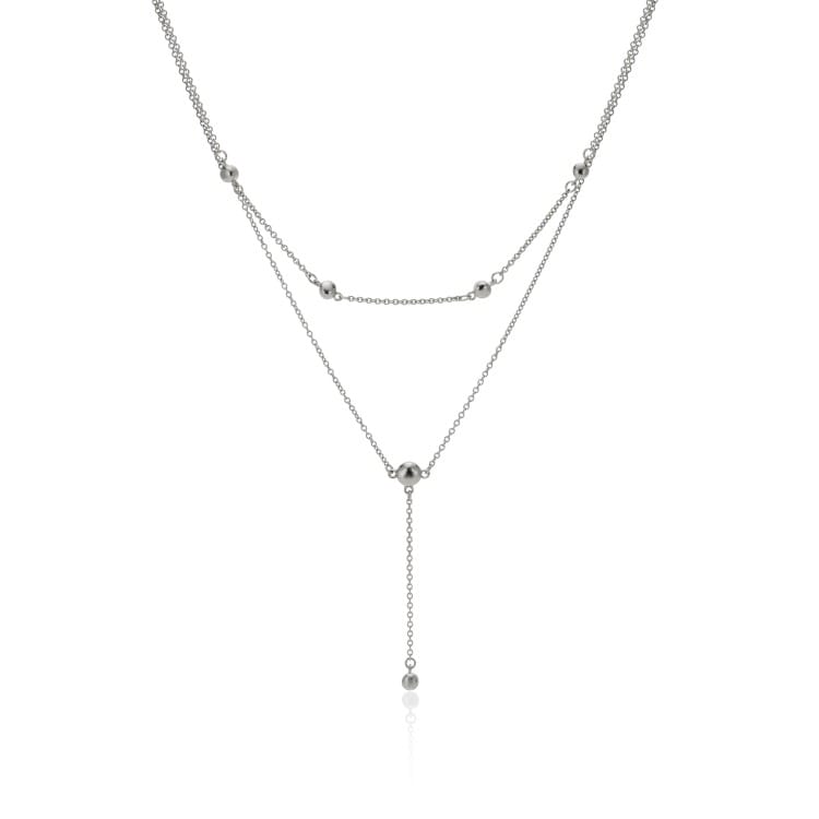 Menē Pure Platinum (PT999) Bead Necklace.