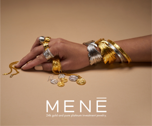 Menē 24k gold and pure platinum jewelry