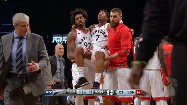 Kyle Lowry has the floor