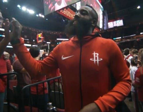 James Harden misses that touch