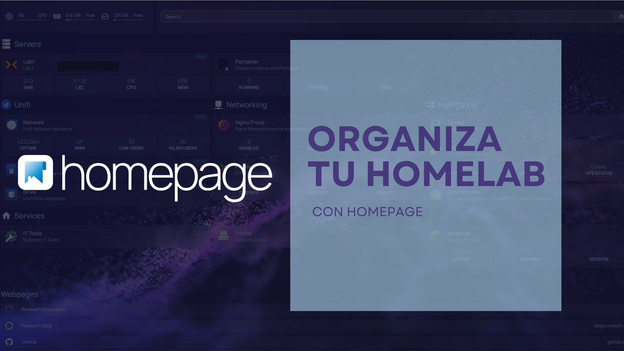 Instalando Homepage Dashboard