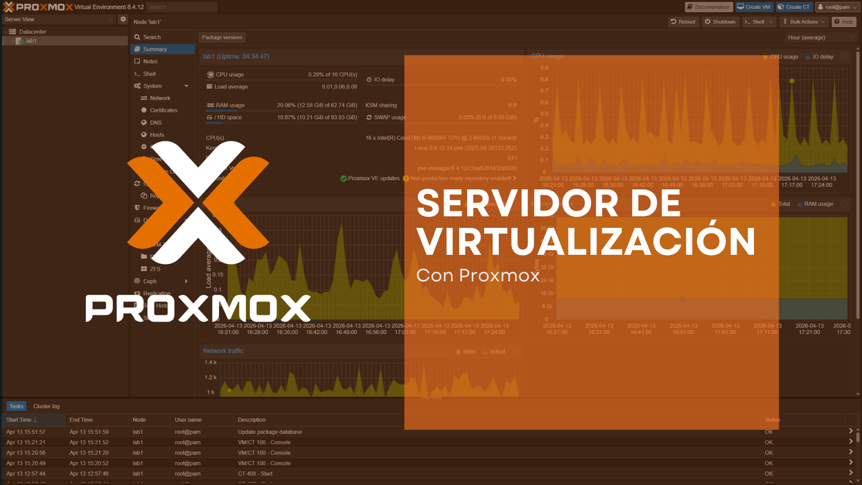 Servidor de Virtualización con Proxmox