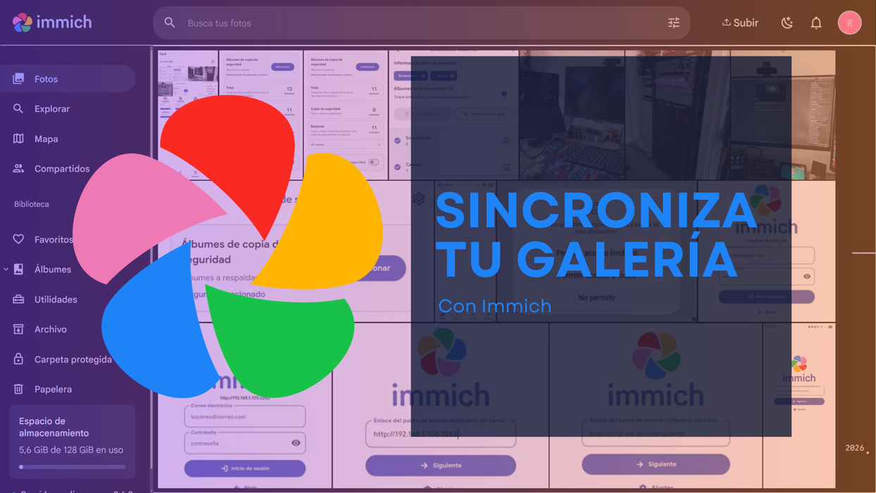Sincroniza tus imágenes com Immich