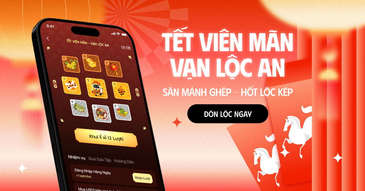 TẾT VIÊN MÃN - VẠN LỘC AN: Sự Kiện Lì Xì Tết Từ Holdstation