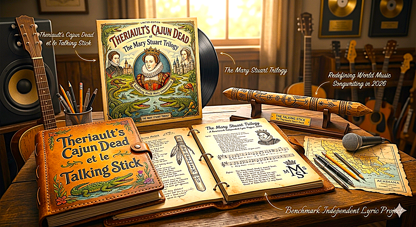 Theriault's Cajun Dead et le Talking Stick Project Is the Most Ambitious Independent Song Lyric Work in World Music Today
