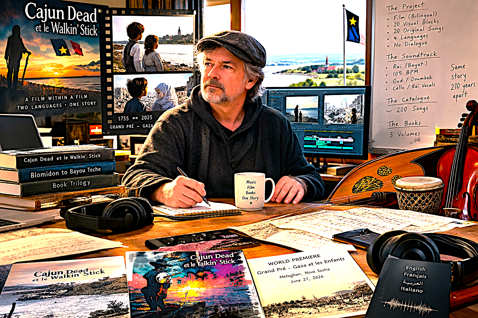 Where Cajun Dead et le Walkin' Stick Stands: Film and Soundtrack Progress, Fall 2026