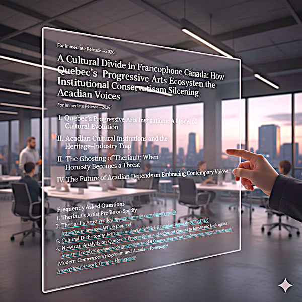 A Cultural Divide in Francophone Canada: How Quebec’s Progressive Arts Ecosystem Exposes the Institutional Conservatism Silencing Acadian Voices