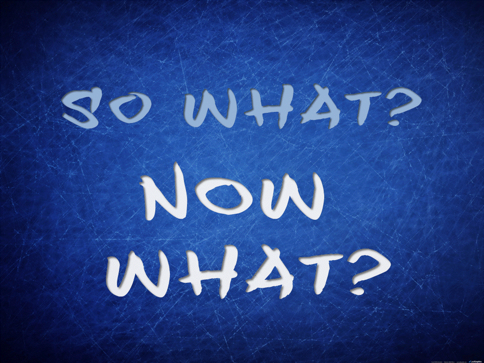 Storming Off — To What End?