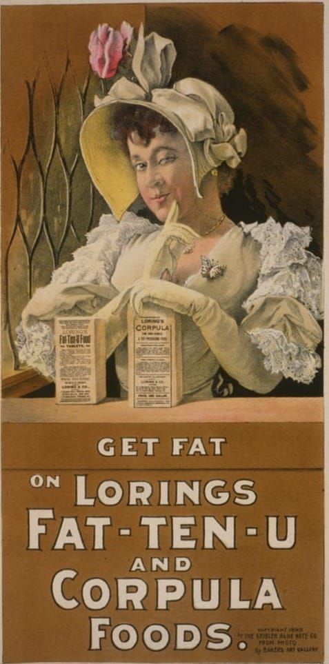 Get Fat on Lorings Fat-Ten-U and Corpula Foods," color lithograph, ca. 1895. Library of Congress Prints and Photographs Division. No known restrictions on publication.