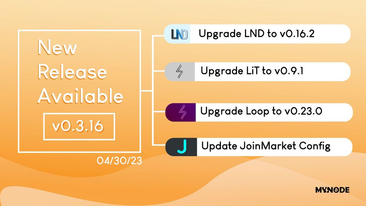 MyNode v0.3.16 Released