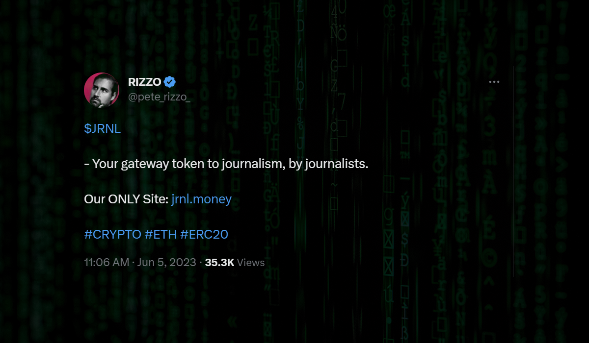 Pete Rizzo's Twitter Account Appears To Have Been Compromised