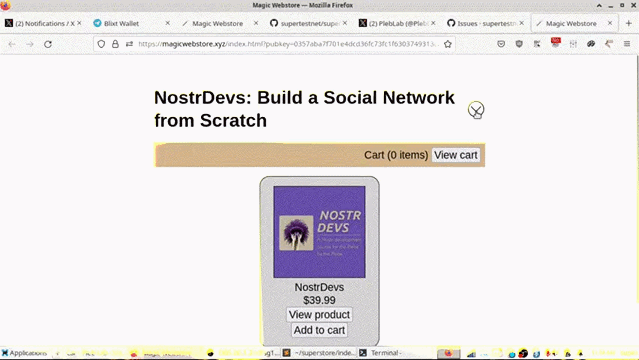 Magic Webstore Added Store Metadata, Nostr Auth, Notifications & More