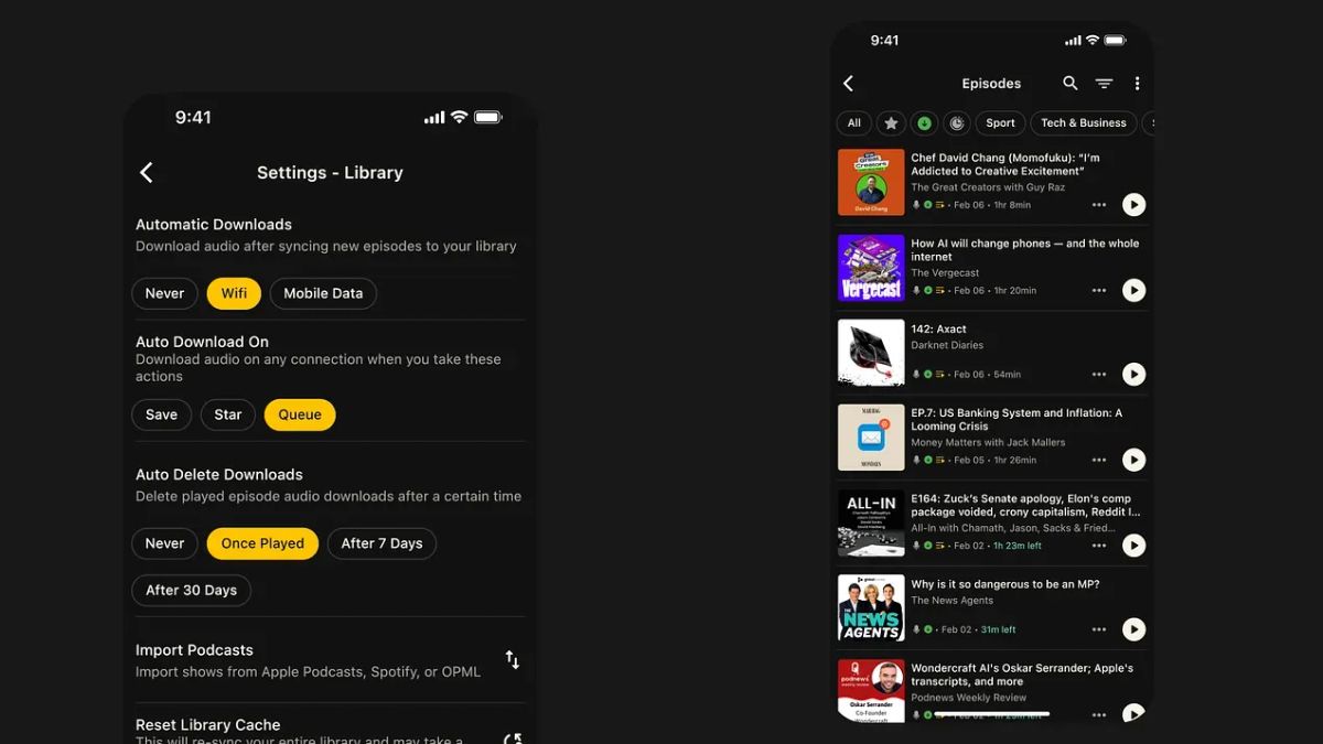 Fountain v1.0.6: Background Audio Downloads