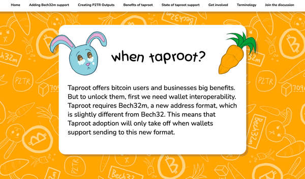 'When Taproot' Launches to Encourage More Adoption Across Ecosystem