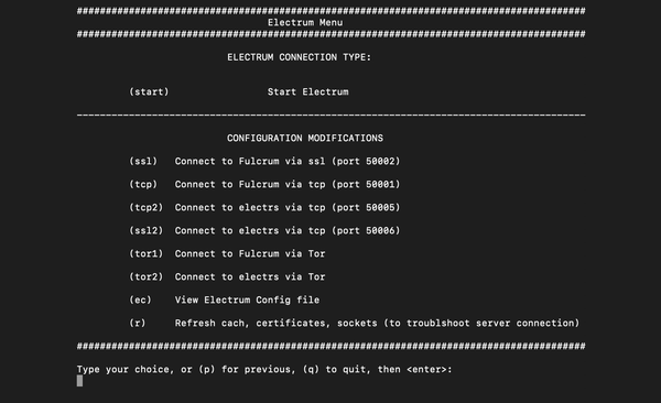 Parmanode v3.6.2: BTC RPC Explorer, electrs & More