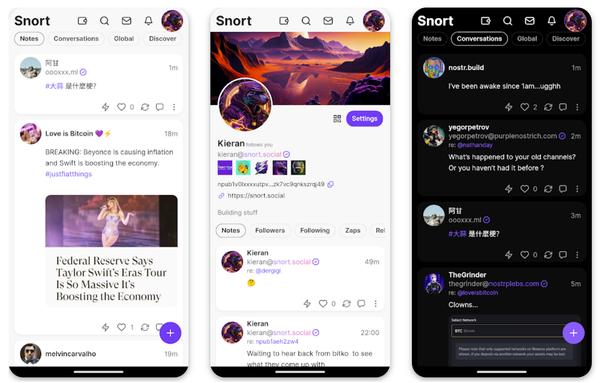 Snort v0.1.13: New Design, Native Key Storage for Android
