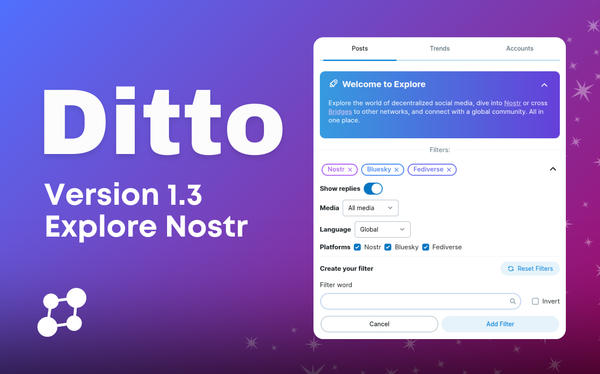 Ditto v1.3: Explore Tab, Search Filter UI & More