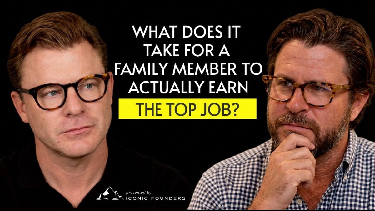 What does it take for a family member to actually earn the top job?