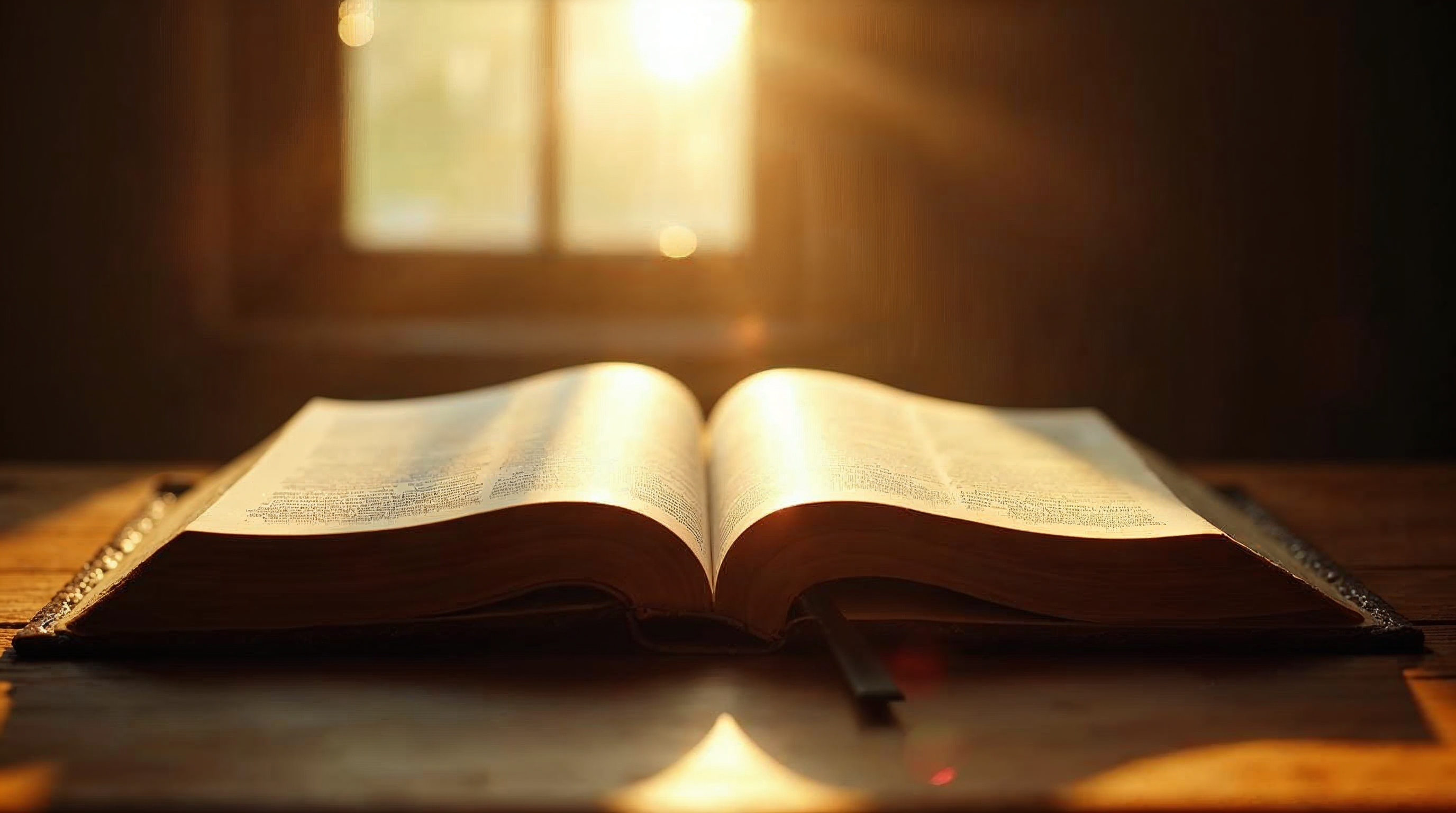 Open Bible representing Tim Allen's 13 month journey reading every word of Scripture