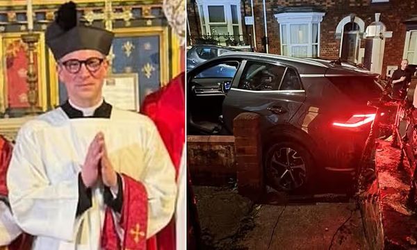 DRUNK VICAR CRASHES BISHOP'S £50,000 CAR INTO ARCHERS ACTRESS'S PARTNER'S VEHICLE