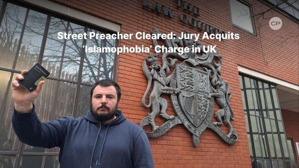 BRITISH STREET PREACHER CLEARED AFTER SAYING "WE LOVE THE JEWS" TRIGGERS HATE CRIME PROSECUTION