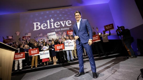 Pastor Ryan Binkley speaking at the Christians Engaged conference in September 2024