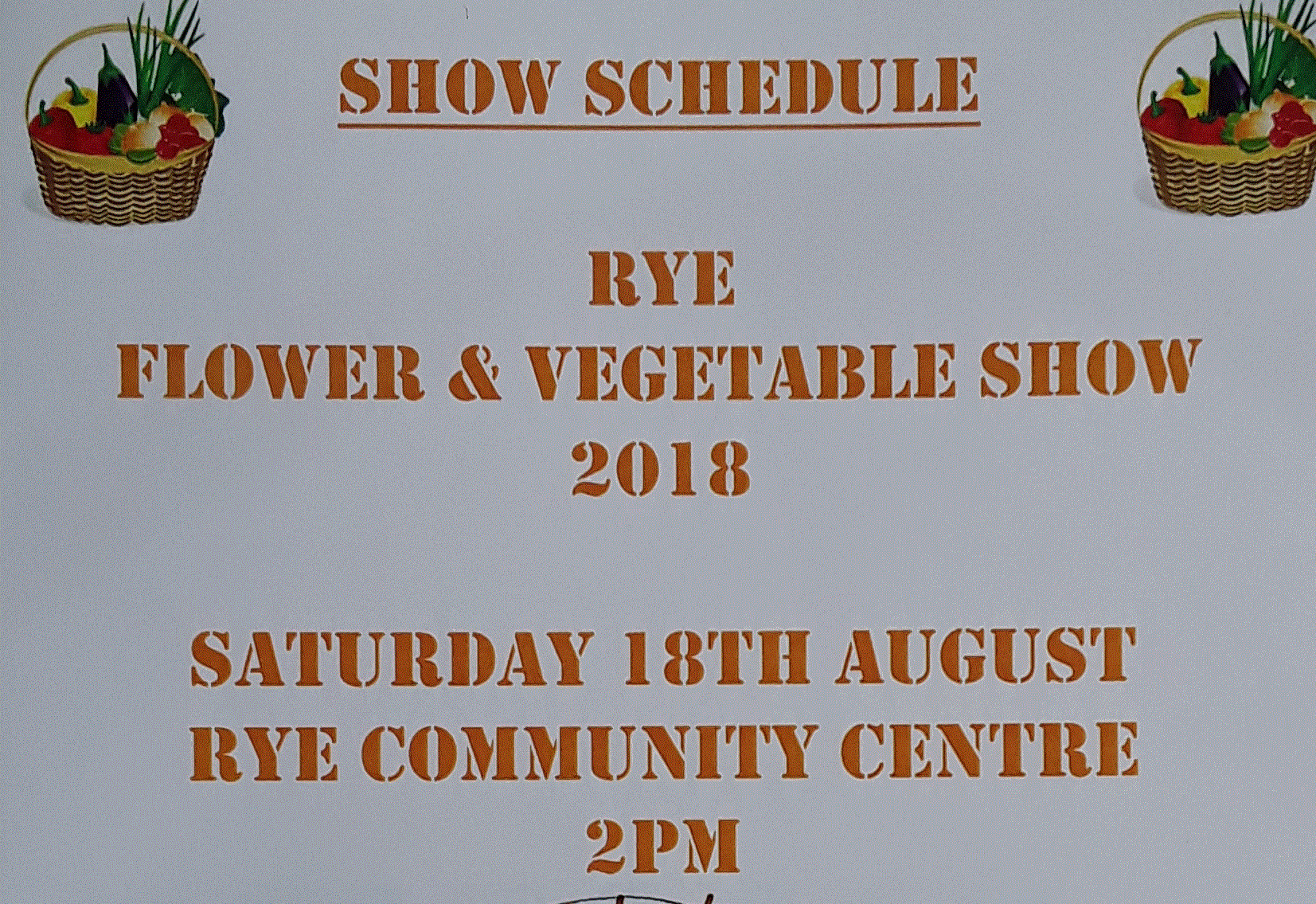 Flower and veg show coming up