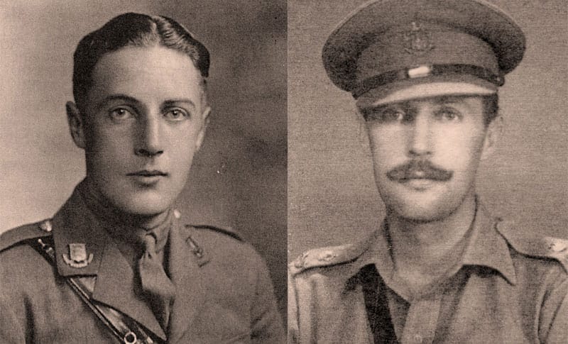 Wilkinson, above, during his military career; below with Barry Floyd