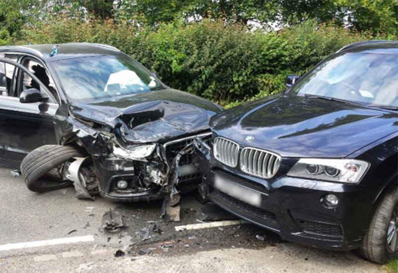 The crash scene at Peasmarsh last year 