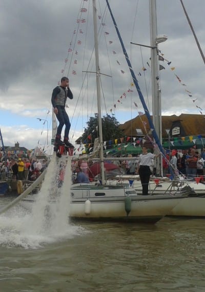 Water jet power at last year's festival