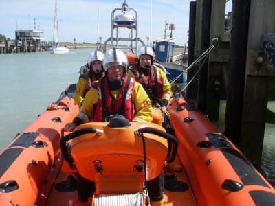 The cox'n and crew of 'Alexander', ready to go