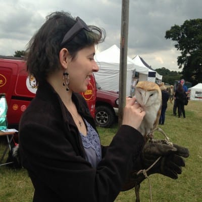 Owl stroking