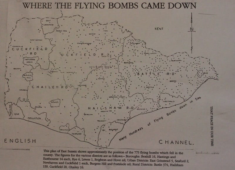 Where the flying bombs came down