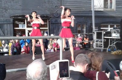 The Cheeky Girls drew some of the biggest audiences early in the day