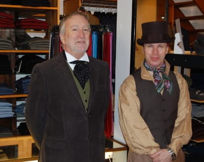 Frank May and Darion McCann of Bennets the Gentlemen's Outfitters