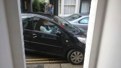 Nick Taylor opens his front door to find a car mounting the pavement - and sometimes it can be simply impossible to leave the house. 