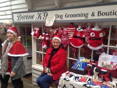 Local shops rose to the occasion. This is the the dog grooming parlour on Market Street