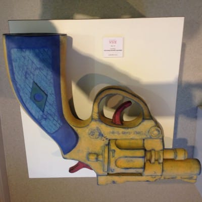 Detective Special Hand Gun - ceramic by Tony Bennett