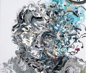 Maggi Hambling's self portrait 2011 at the Jerwood Gallery 