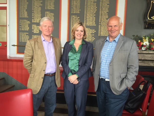 L to R: Lord Ampthill, Amber Rudd, Keith Glazier