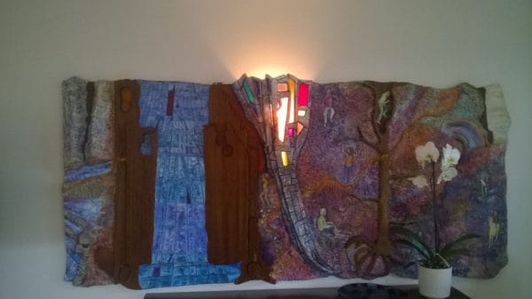 Fused glass art by Anne North