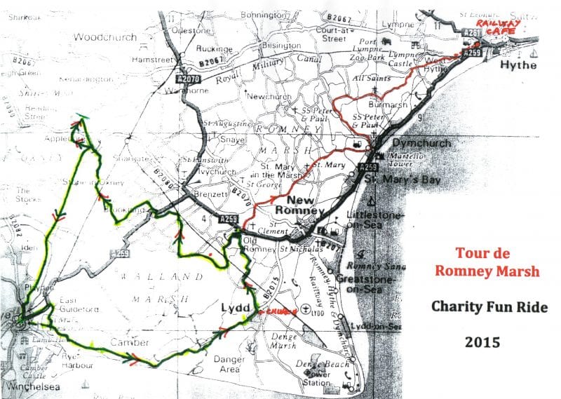 Map of routes
