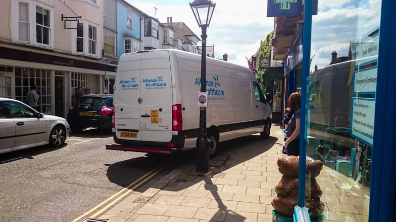 Delivery vans can be the worst offenders