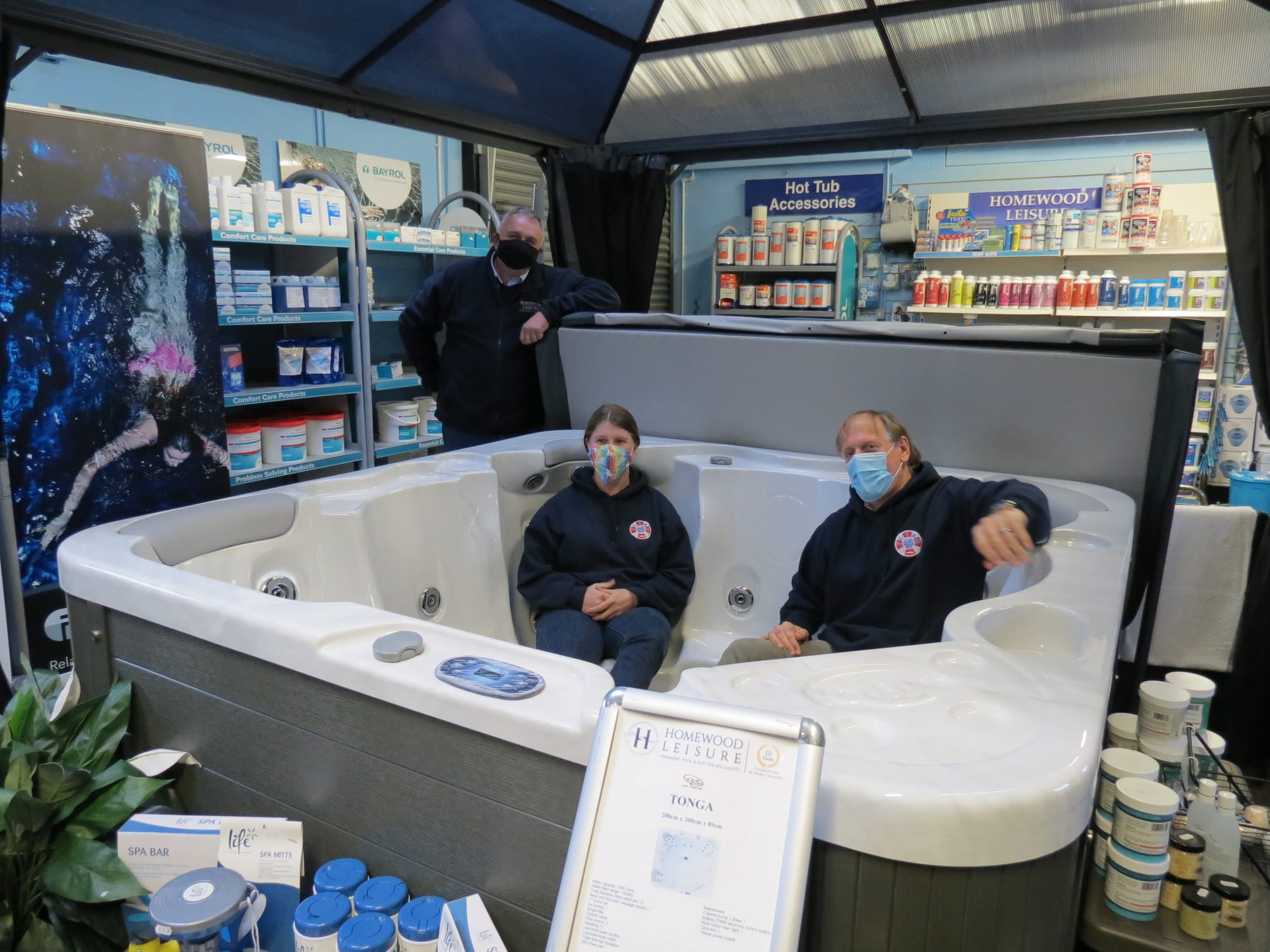 Homewood Leisure donates a hot tub to Pett Level Independent Rescue Boat charity