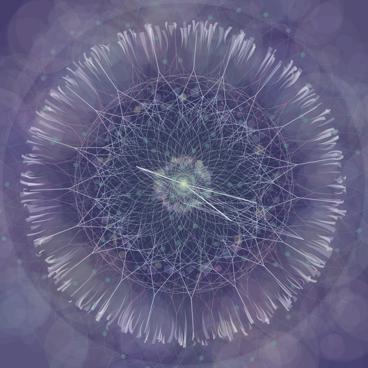 purple clock with symmetries