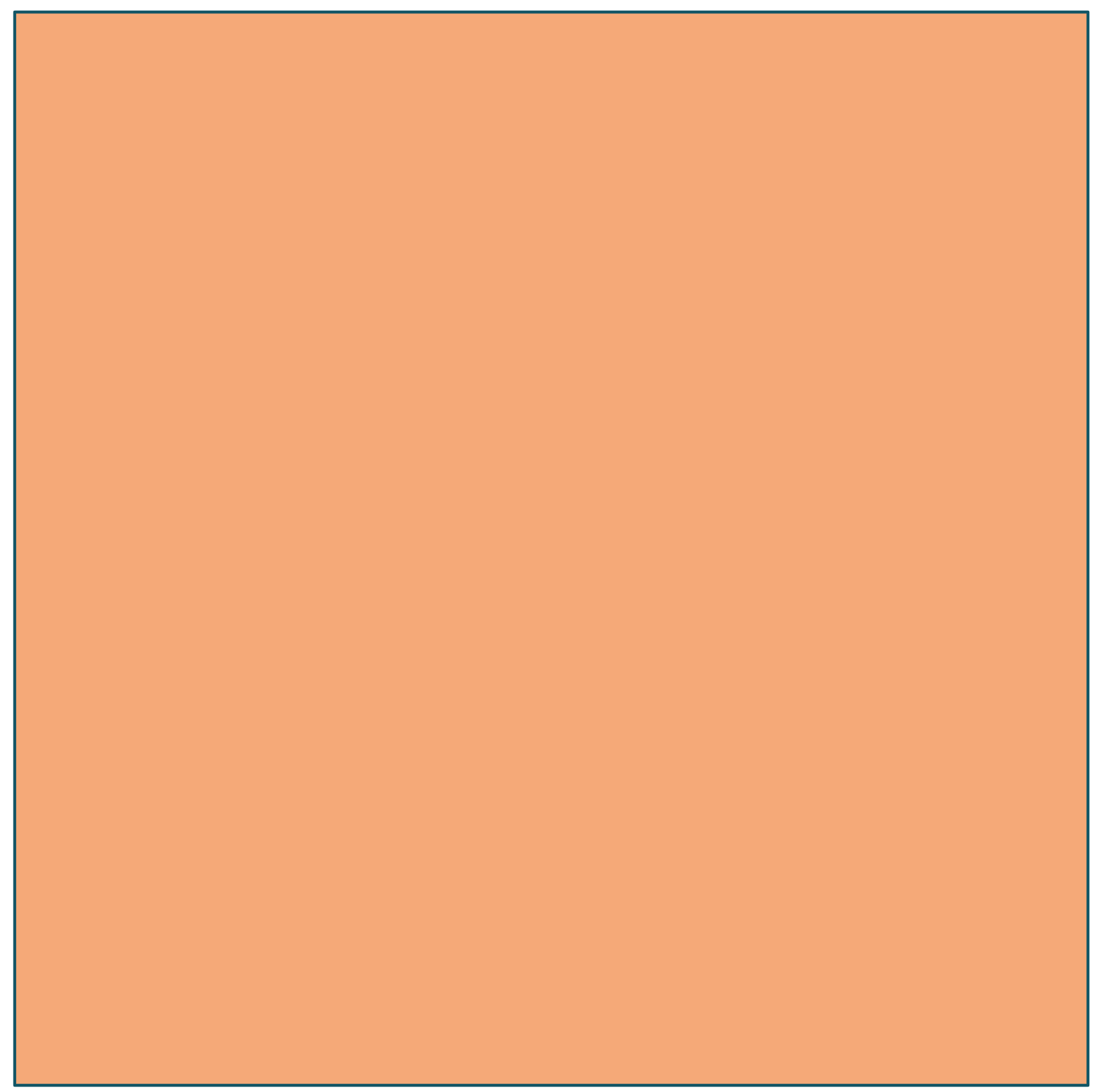 A single peach square.