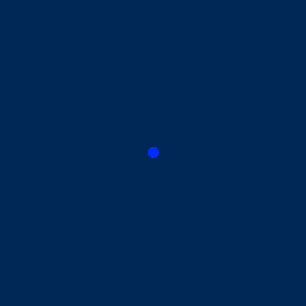A blue dot on a darker blue square.