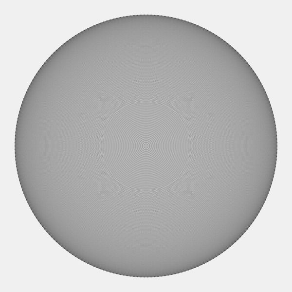 The complete graph of 238 - but it just looks like grey concentric circles with black dots on the edges.